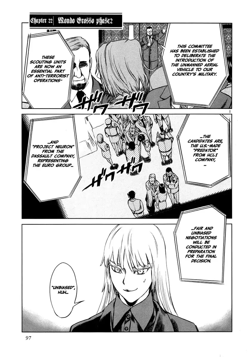 Jormungand Chapter 22 page 1 - Chapter 22: Mondo Grosso phase.2