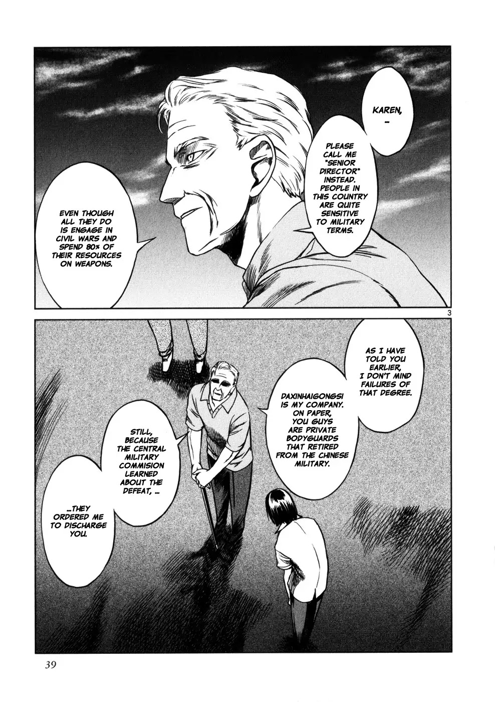 Jormungand Chapter 32 page 2 - Chapter 32: Soldier of Destruction phase.3