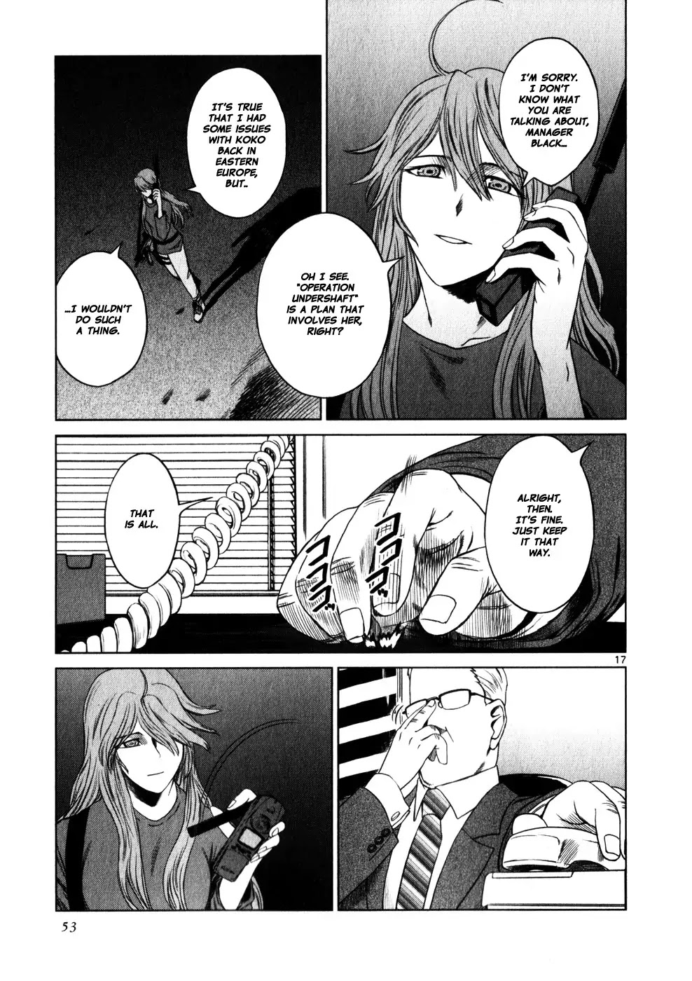 Jormungand Chapter 38 page 16 - Chapter 38: Dance with Undershaft phase.2