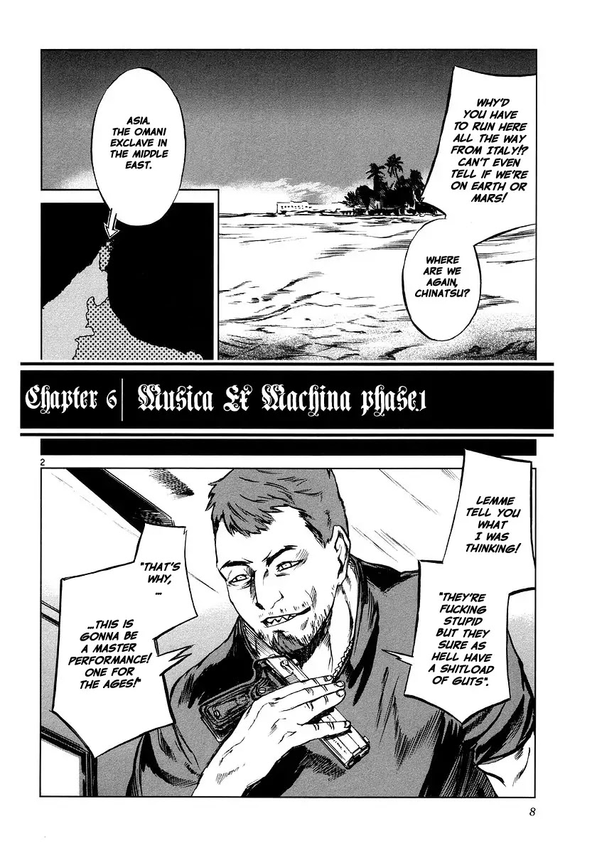 Jormungand Chapter 6 page 9 - Chapter 6: Musica Ex Machina phase.1