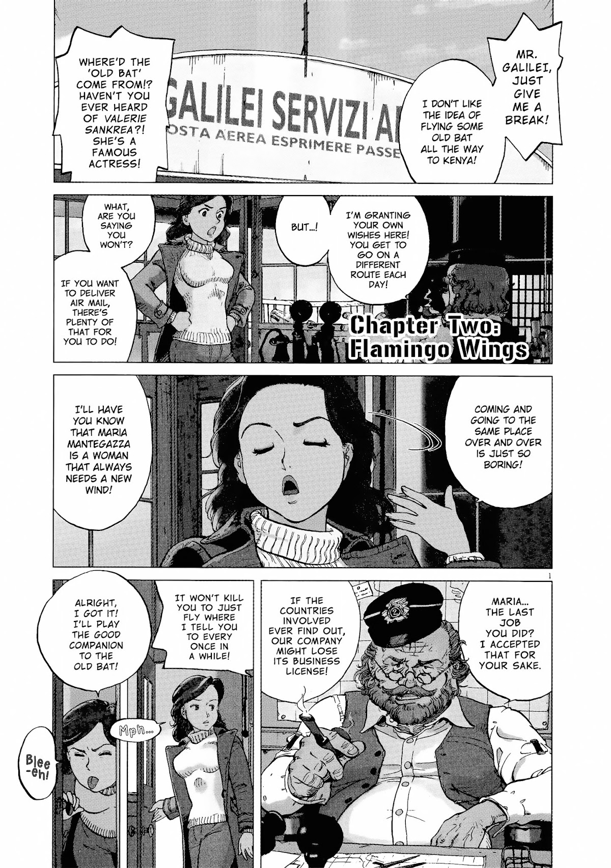 Joryuu Hikoushi - Maria Mantegazza no Bouken Chapter 2 page 1 - Chapter 2: Flamingo Wings