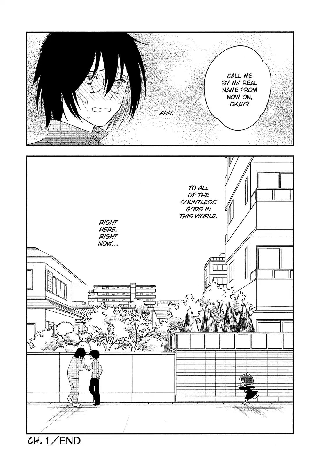 Joshi BL Chapter 4 page 32 - Chapter 4: Kami no Doutokuron Teki Shoumei