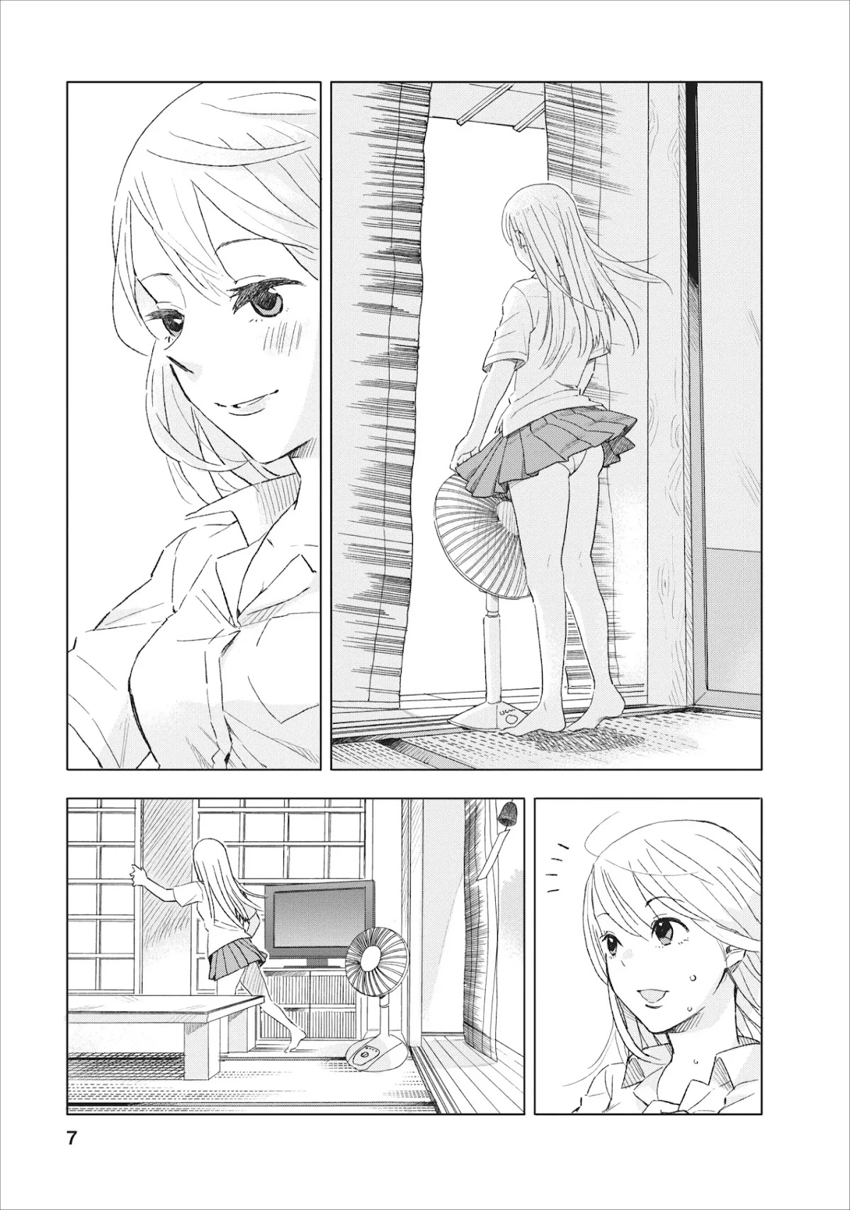 Joshi Kausei Chapter 2 page 7 - Chapter 2: The High School Girl and the Electric Fan