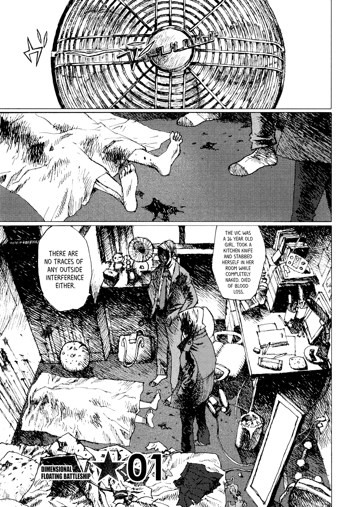 Joshi Kouhei Chapter 28 page 1 - Chapter 28: Dimensional Floating Battleship 01