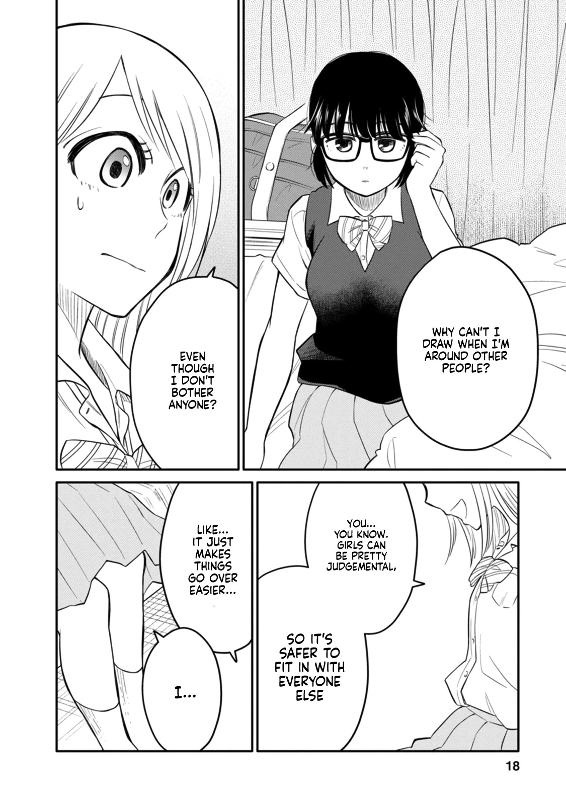 Joshi-man Chapter 1 page 15 - Chapter 1: Highschool Girls Draw Eromanga