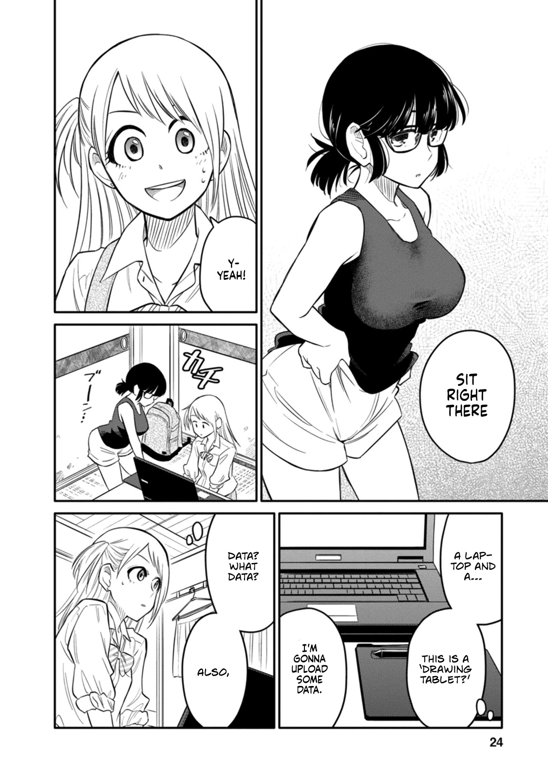 Joshi-man Chapter 1 page 21 - Chapter 1: Highschool Girls Draw Eromanga
