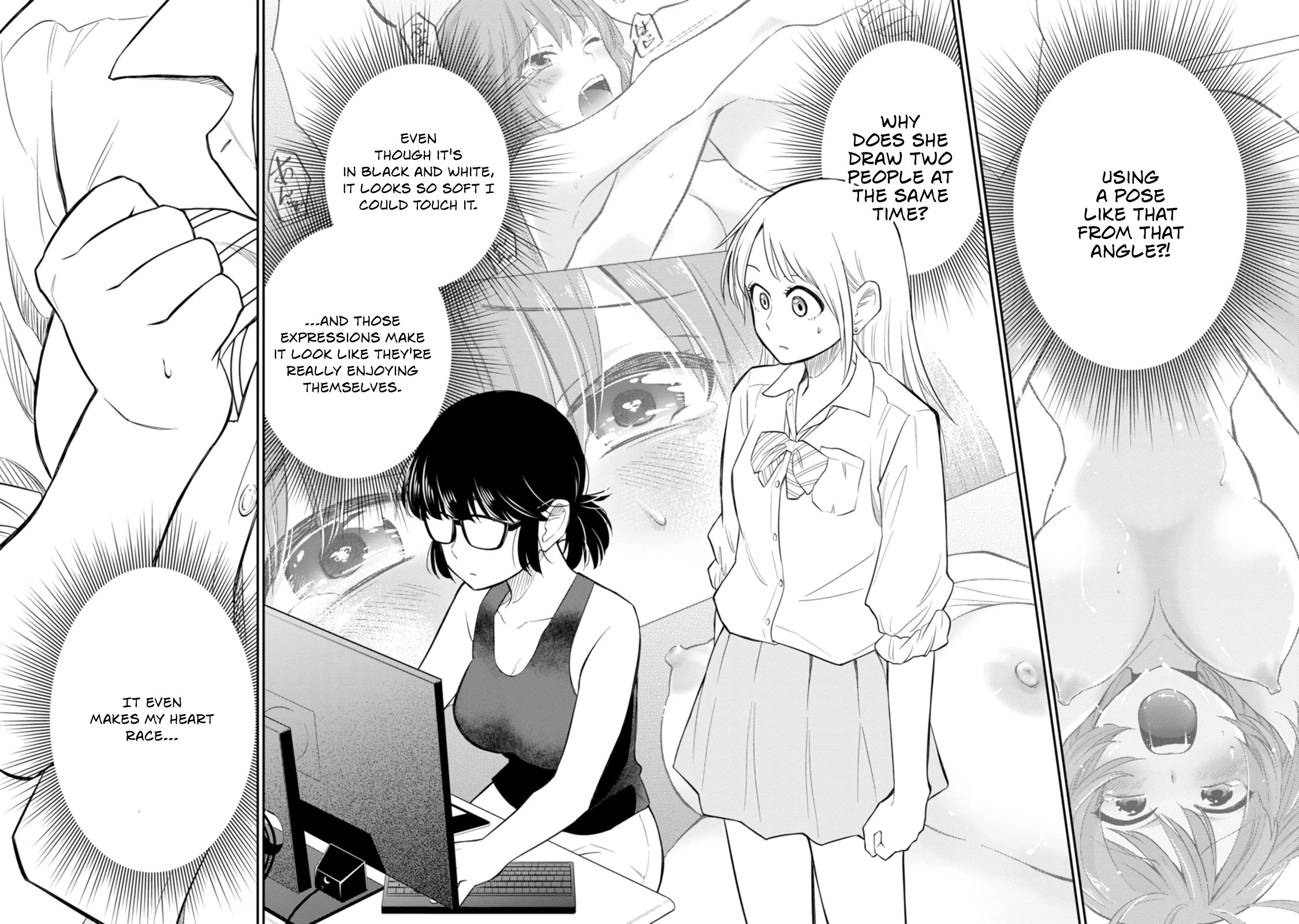 Joshi-man Chapter 1 page 33 - Chapter 1: Highschool Girls Draw Eromanga