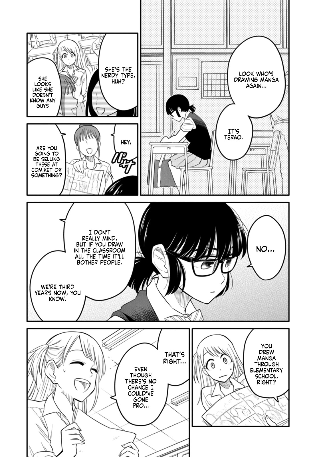 Joshi-man Chapter 1 page 6 - Chapter 1: Highschool Girls Draw Eromanga