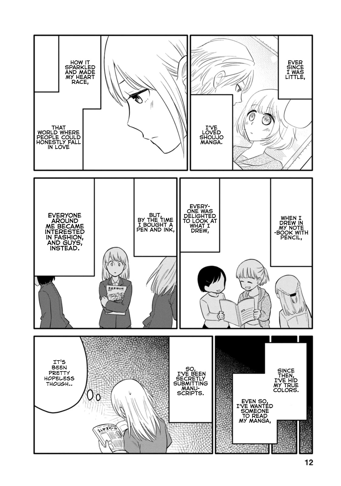 Joshi-man Chapter 1 page 9 - Chapter 1: Highschool Girls Draw Eromanga