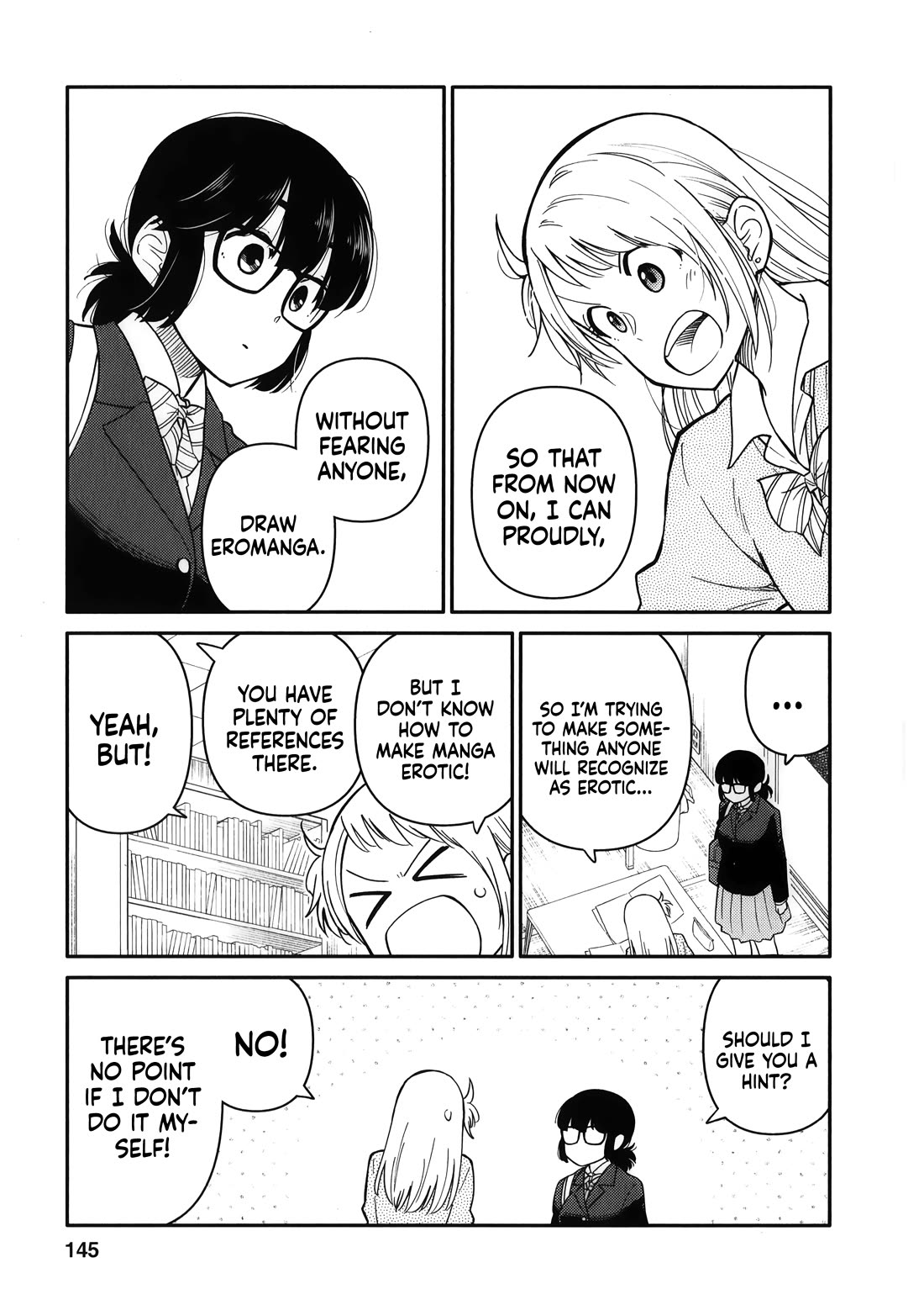 Joshi-man Chapter 15 page 12 - Chapter 15: Final Chapter: Two Young Women Draw Eromanga [END]