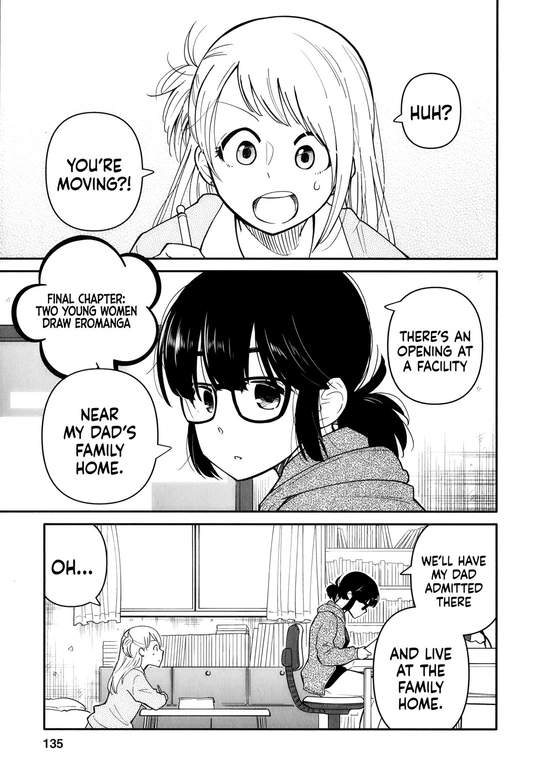 Joshi-man Chapter 15 page 2 - Chapter 15: Final Chapter: Two Young Women Draw Eromanga [END]