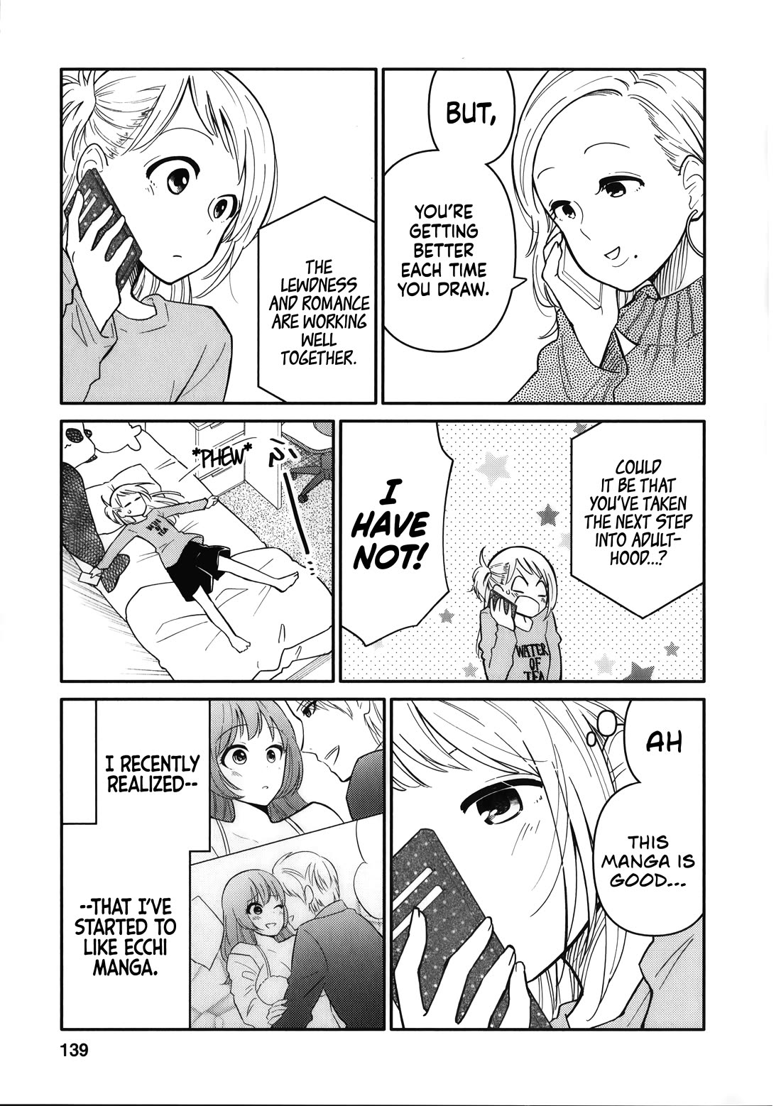 Joshi-man Chapter 15 page 6 - Chapter 15: Final Chapter: Two Young Women Draw Eromanga [END]