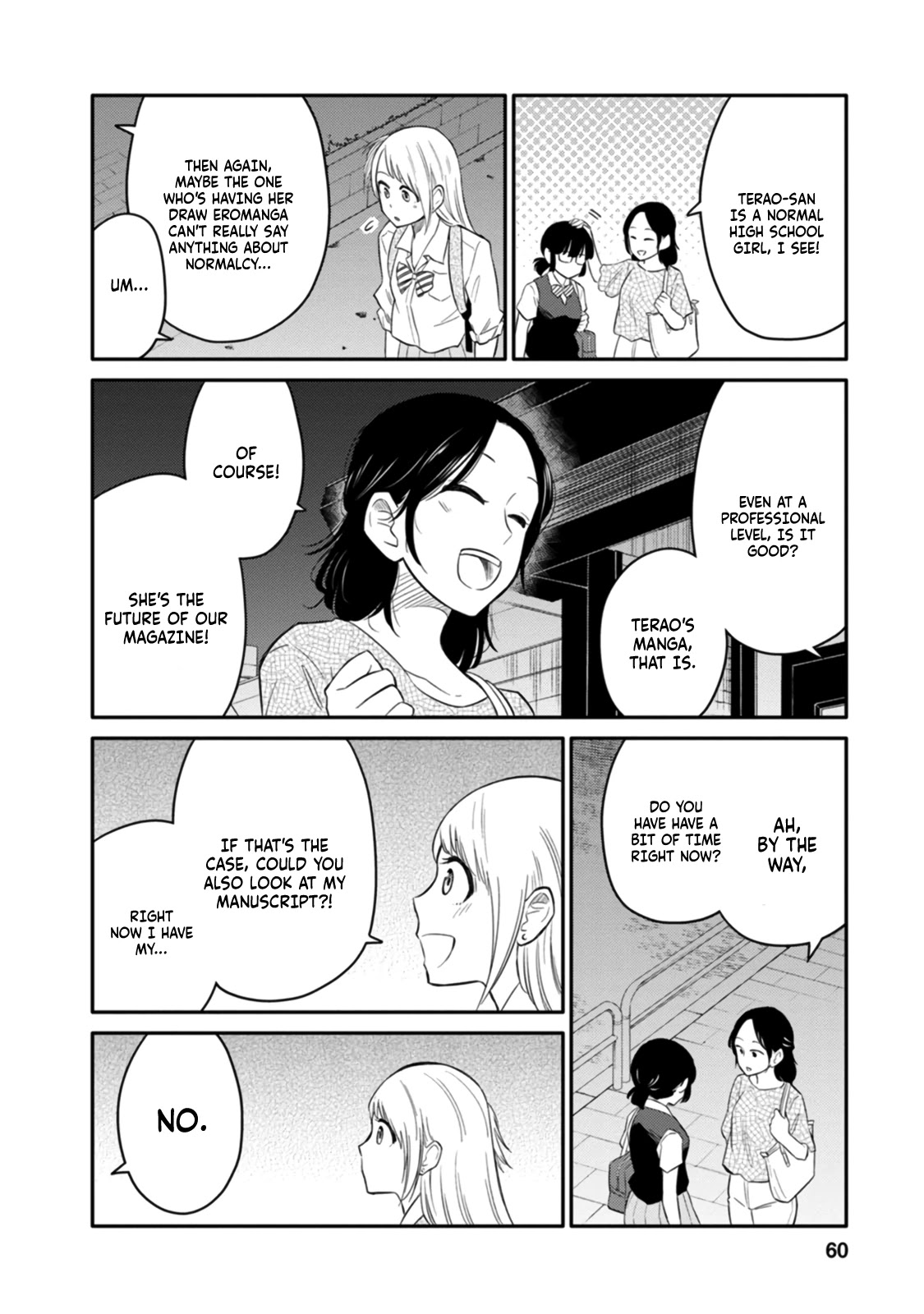 Joshi-man Chapter 2 page 8 - Chapter 2: High School Girls Worry About Eromanga