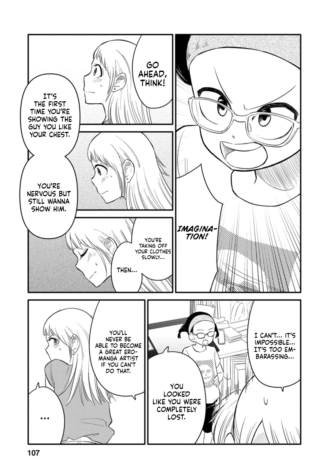Joshi-man Chapter 3 page 15 - Chapter 3: A highschool Girl Helps With Eromanga