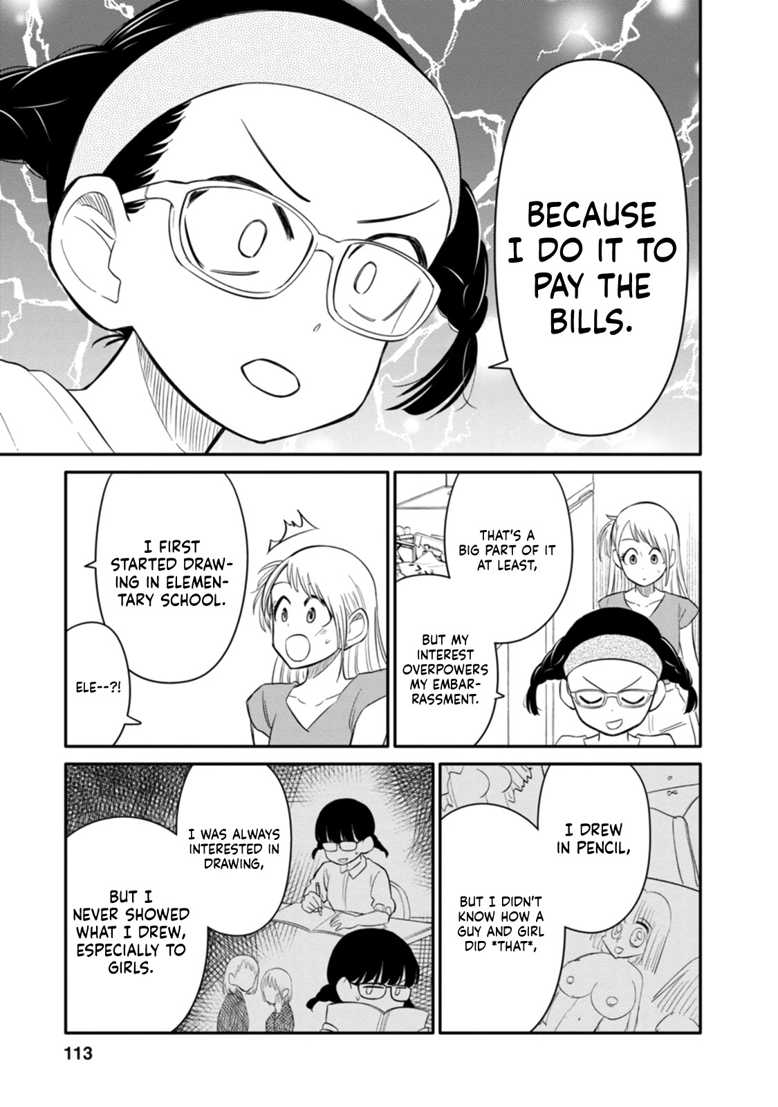 Joshi-man Chapter 3 page 21 - Chapter 3: A highschool Girl Helps With Eromanga