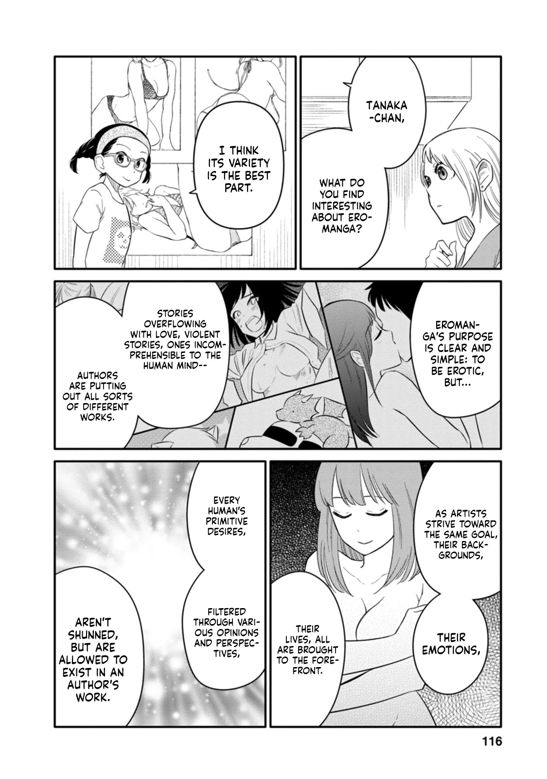 Joshi-man Chapter 3 page 24 - Chapter 3: A highschool Girl Helps With Eromanga