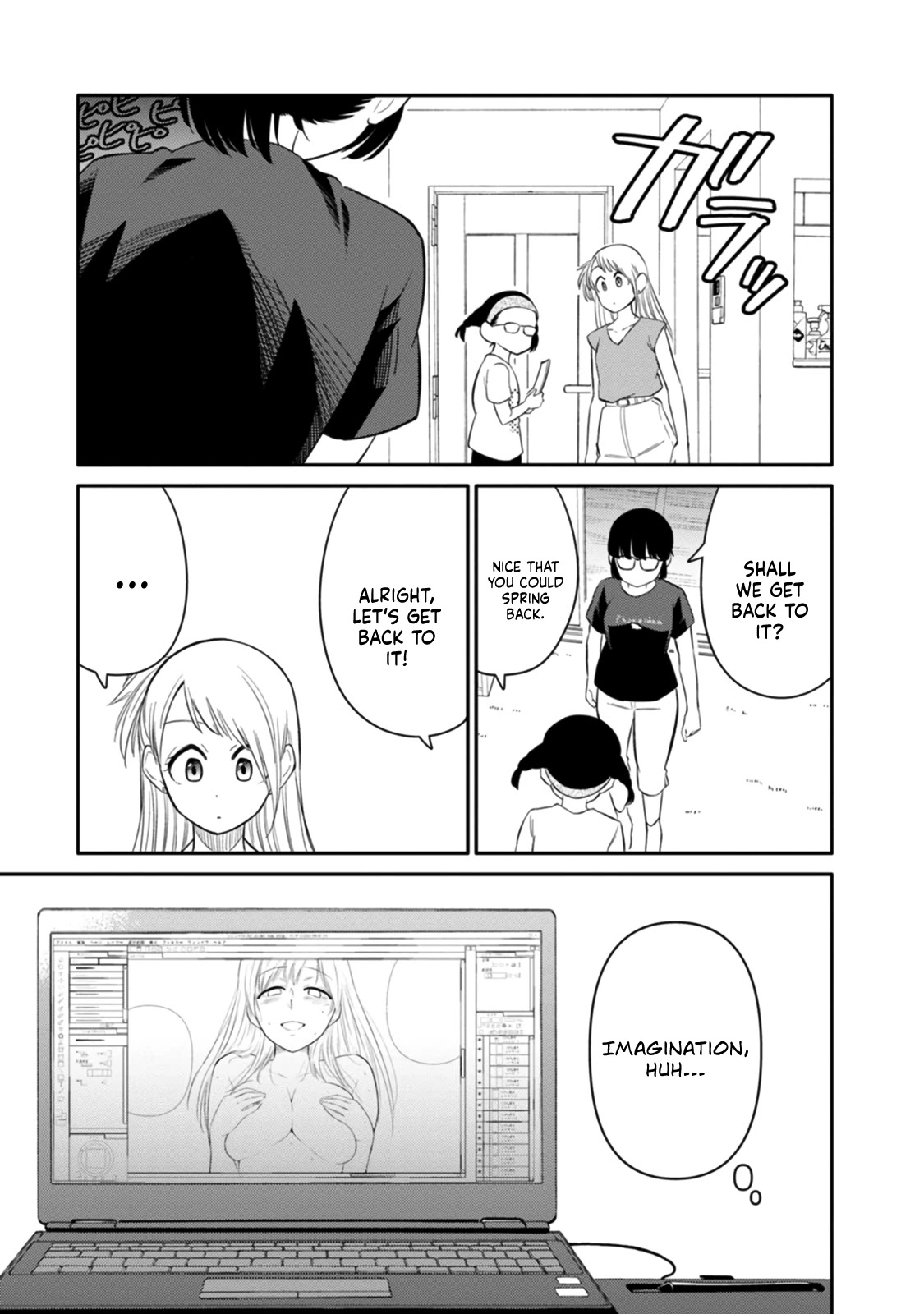 Joshi-man Chapter 3 page 27 - Chapter 3: A highschool Girl Helps With Eromanga
