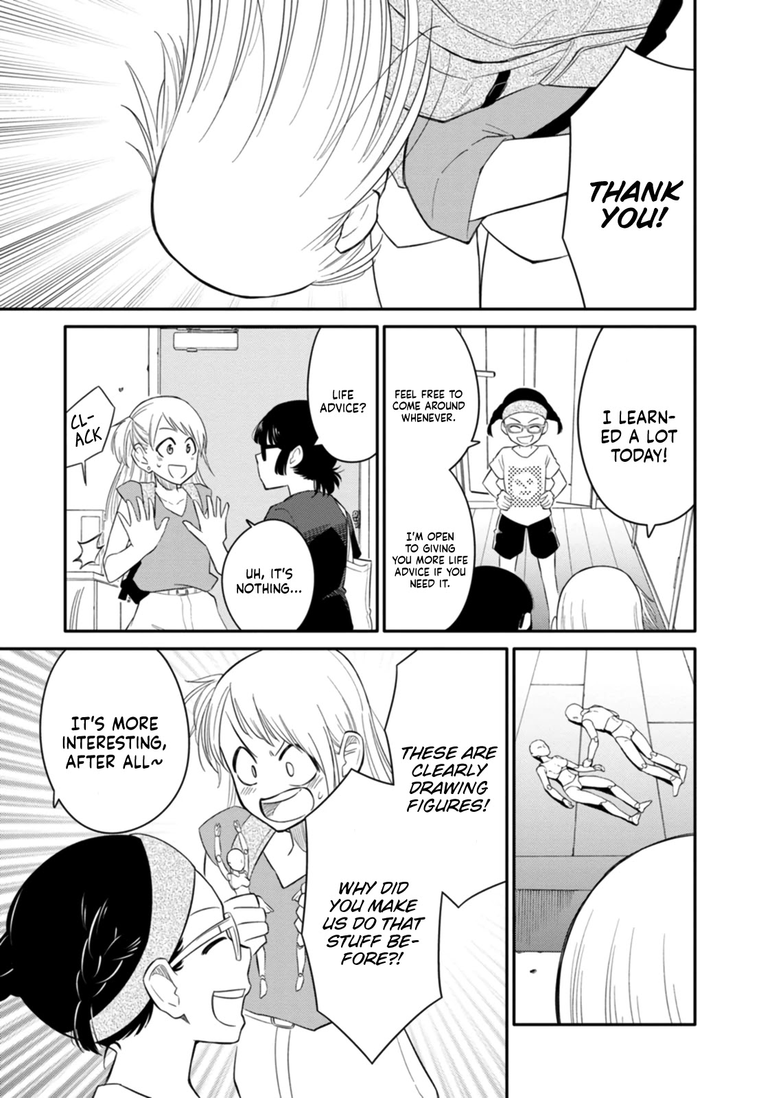 Joshi-man Chapter 3 page 32 - Chapter 3: A highschool Girl Helps With Eromanga
