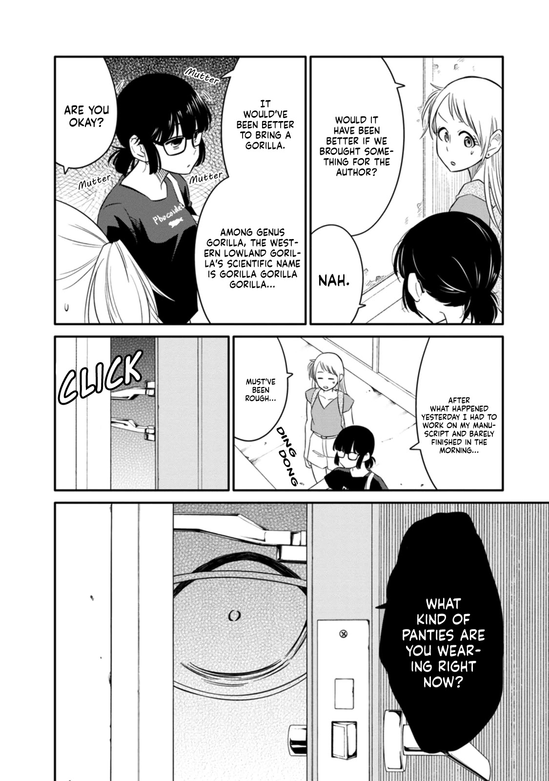 Joshi-man Chapter 3 page 4 - Chapter 3: A highschool Girl Helps With Eromanga