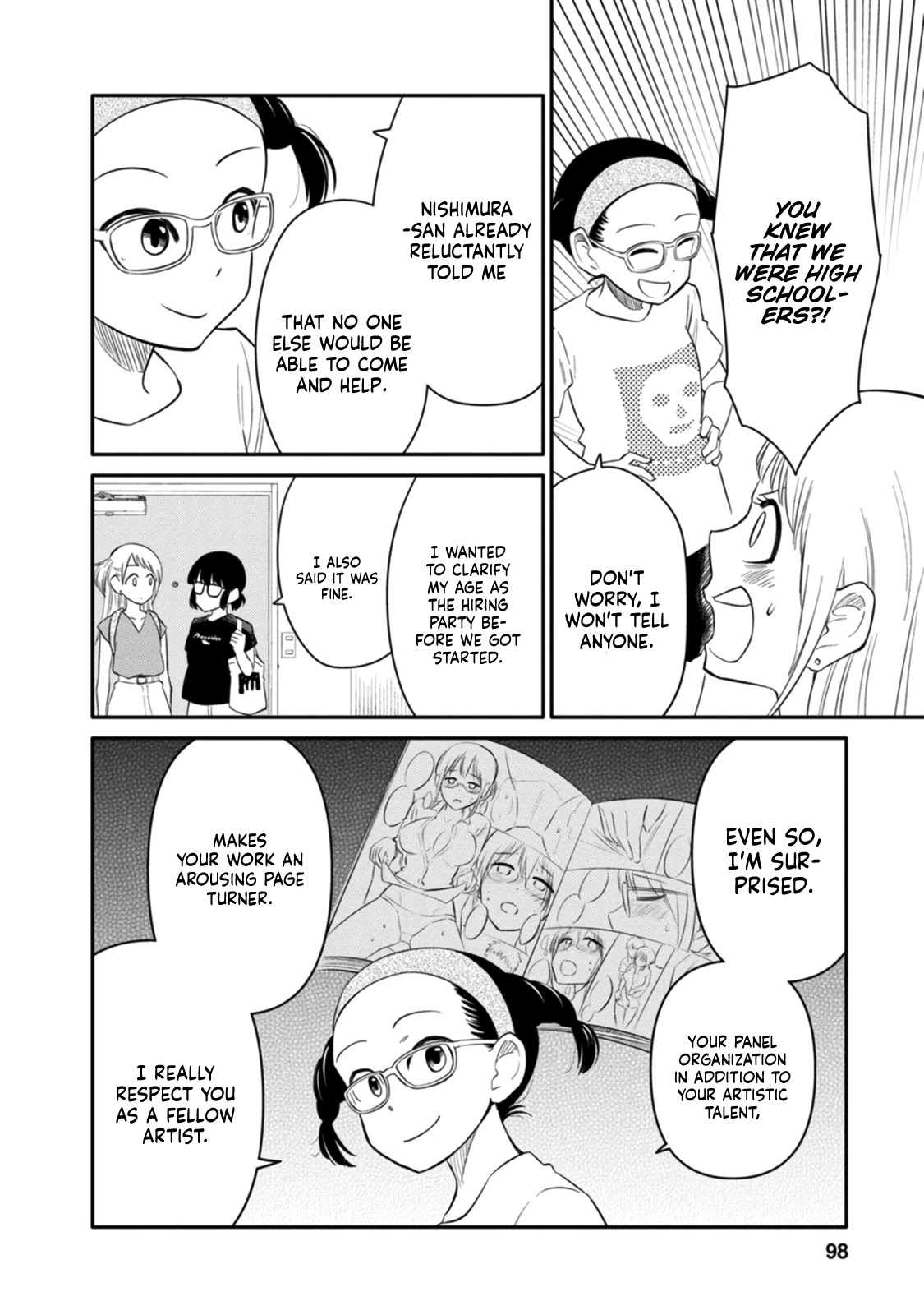 Joshi-man Chapter 3 page 6 - Chapter 3: A highschool Girl Helps With Eromanga