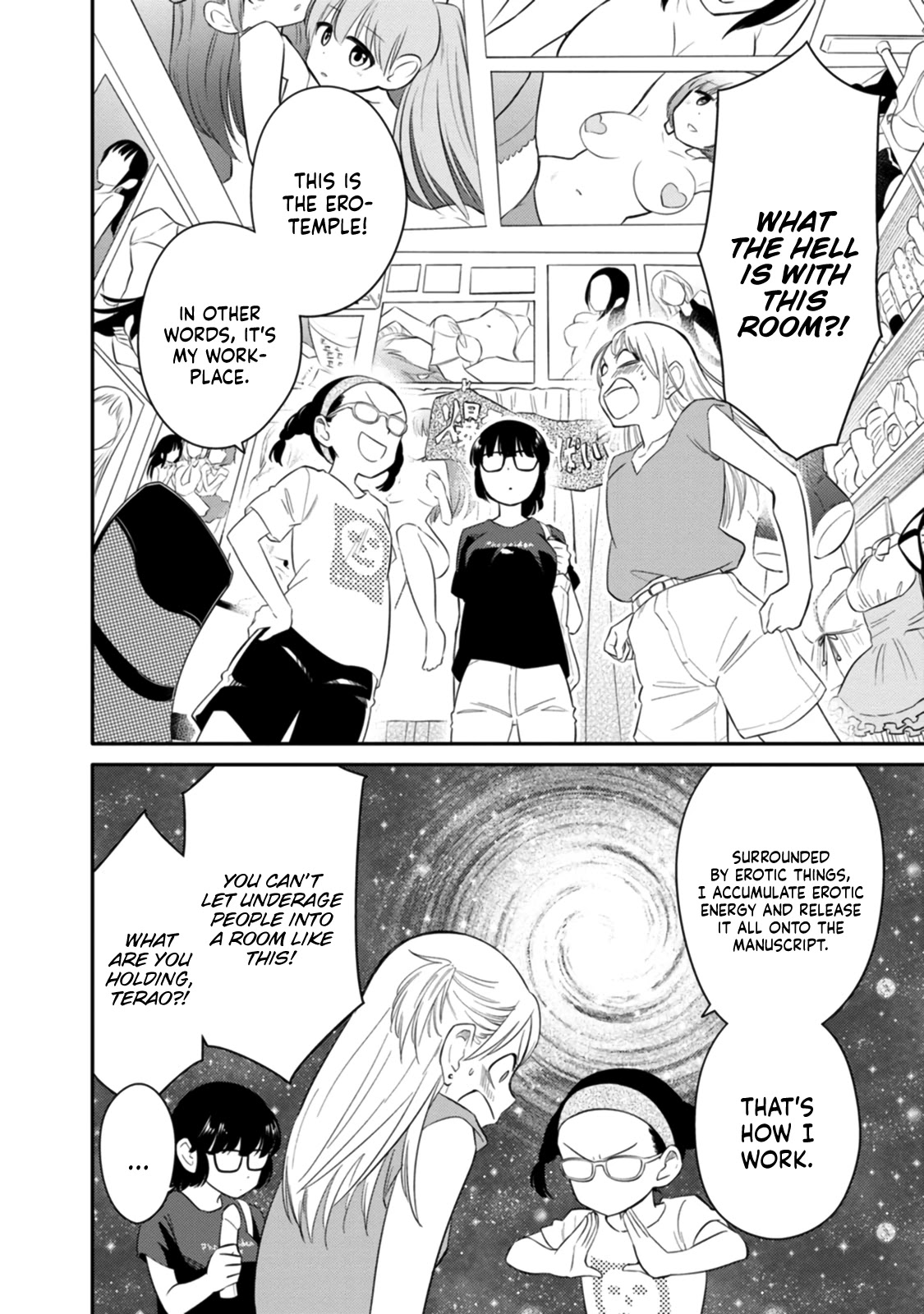 Joshi-man Chapter 3 page 8 - Chapter 3: A highschool Girl Helps With Eromanga