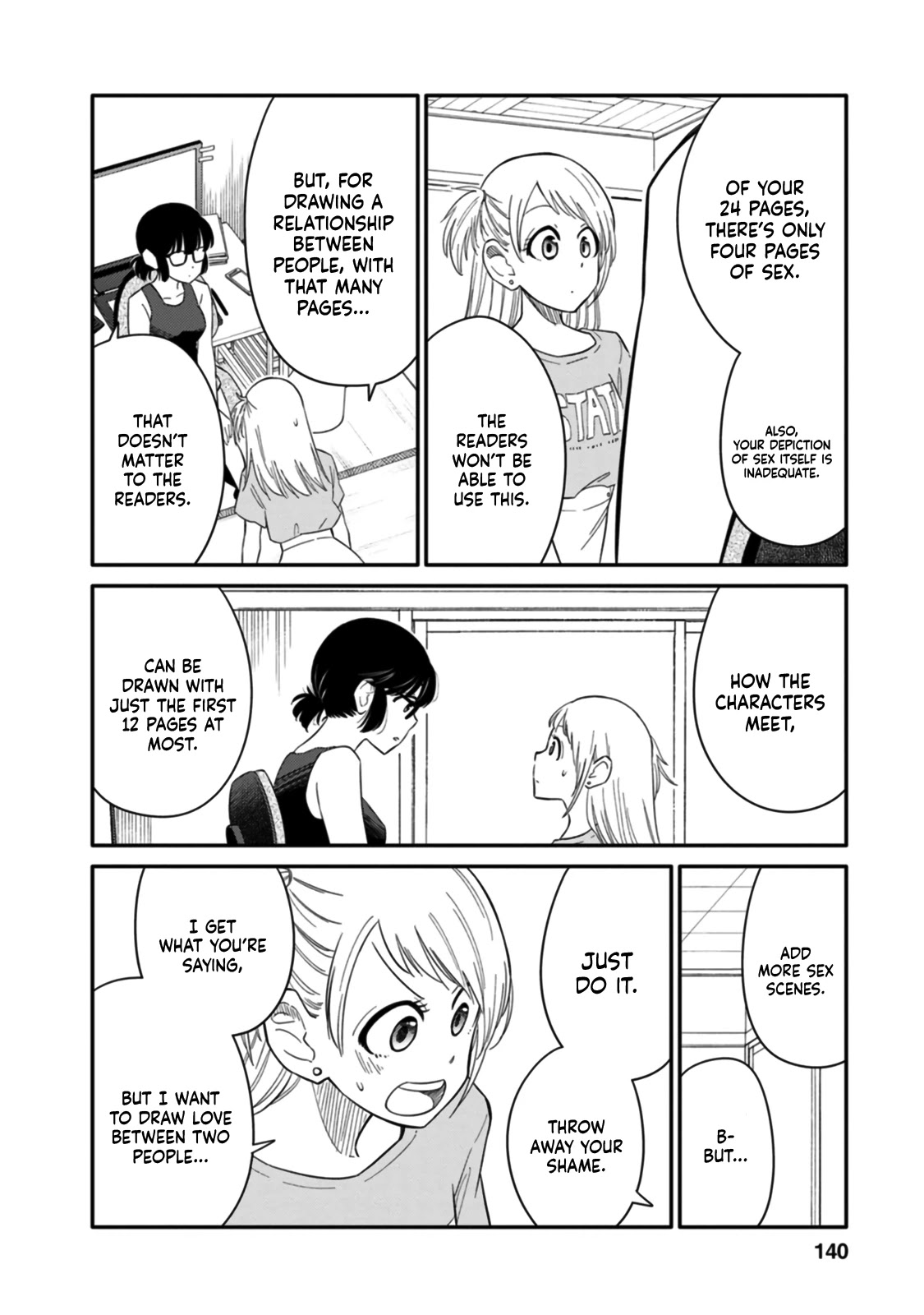 Joshi-man Chapter 4 page 10 - Chapter 4: A Highschool Girl Polishes Up Eromanga