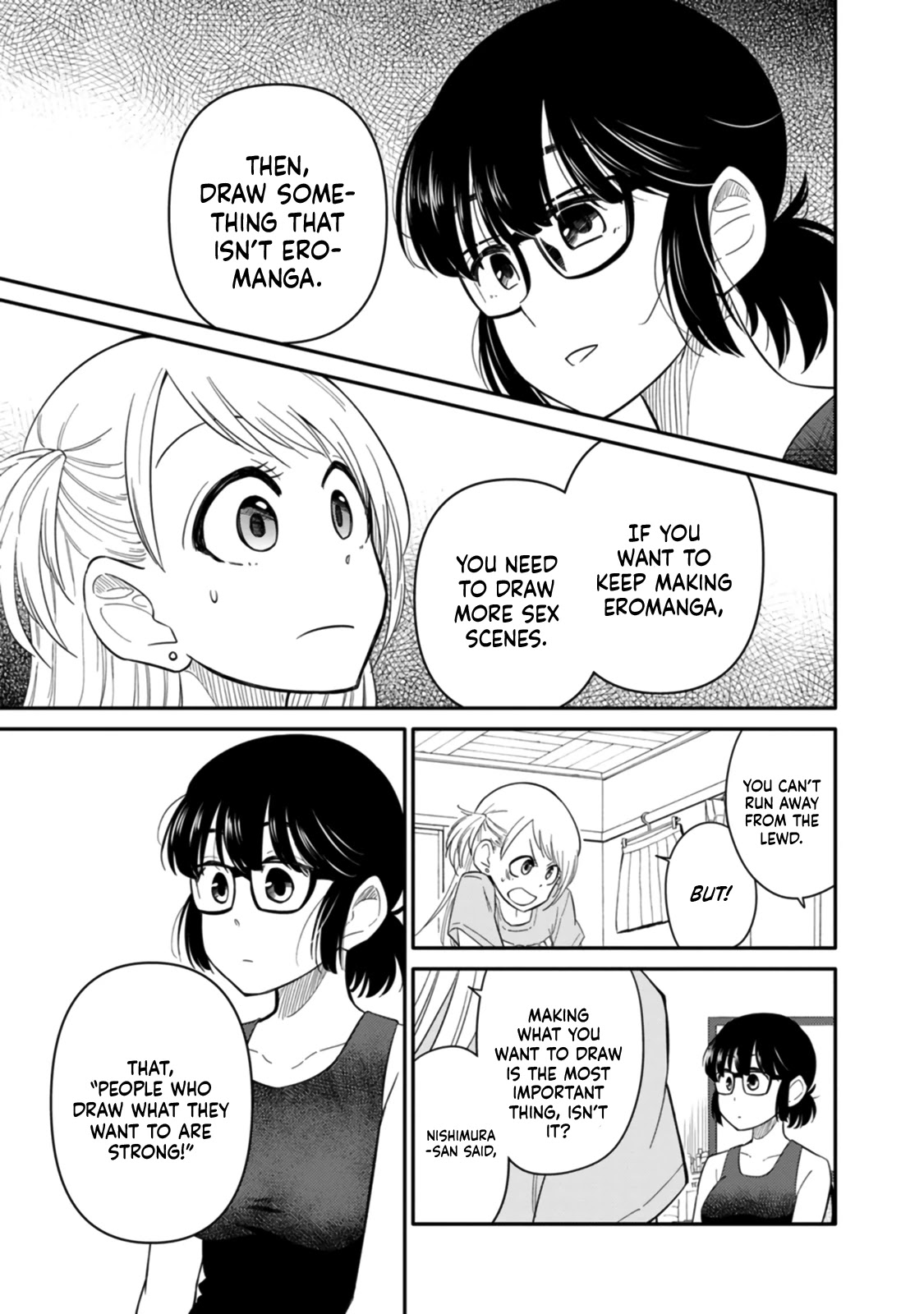 Joshi-man Chapter 4 page 11 - Chapter 4: A Highschool Girl Polishes Up Eromanga