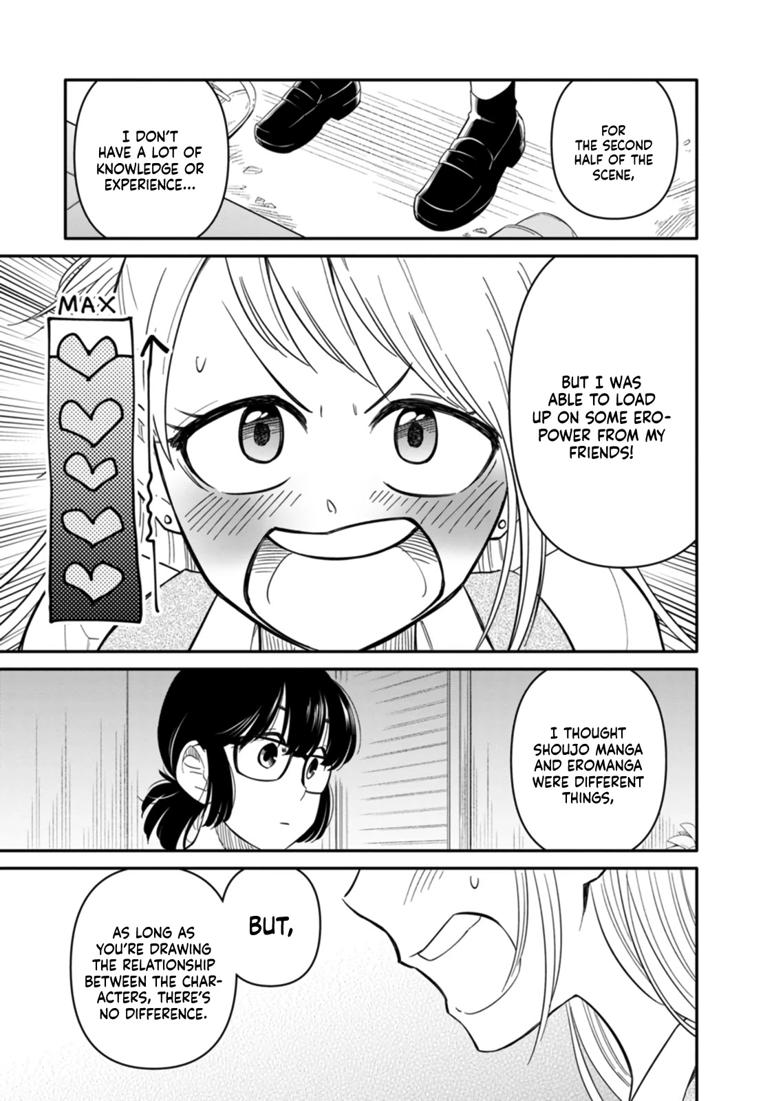 Joshi-man Chapter 4 page 19 - Chapter 4: A Highschool Girl Polishes Up Eromanga