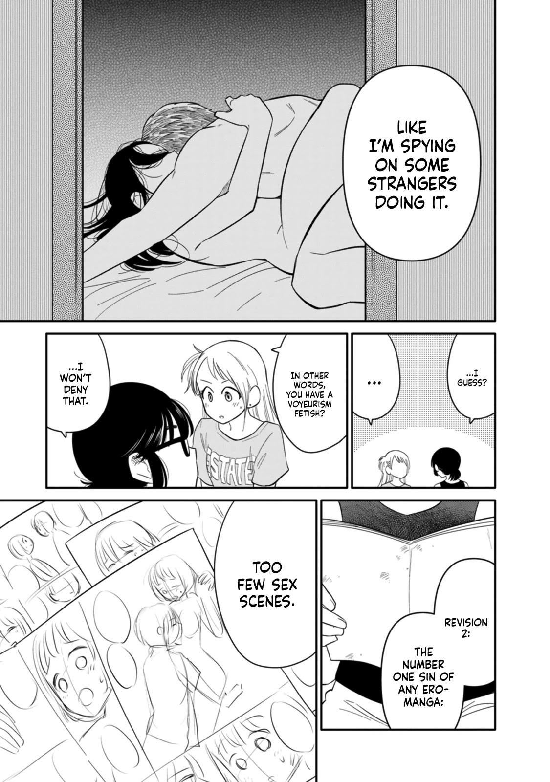Joshi-man Chapter 4 page 9 - Chapter 4: A Highschool Girl Polishes Up Eromanga