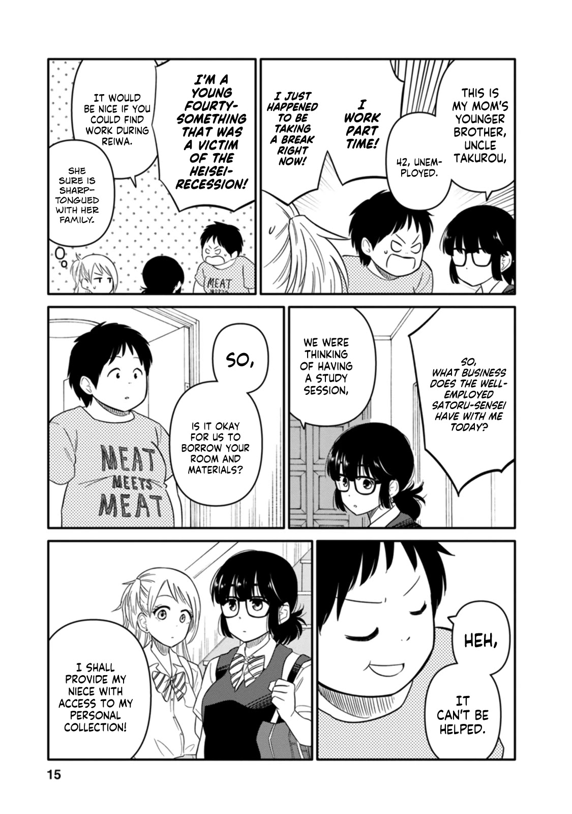 Joshi-man Chapter 6 page 13 - Chapter 6: A High School Girl Studies Eromanga