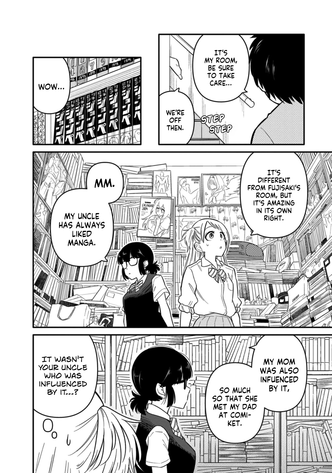 Joshi-man Chapter 6 page 14 - Chapter 6: A High School Girl Studies Eromanga
