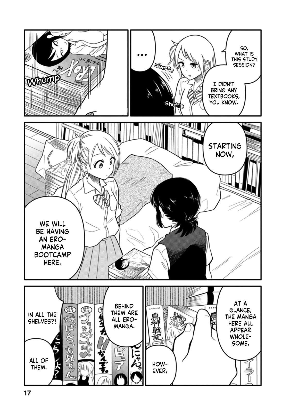 Joshi-man Chapter 6 page 15 - Chapter 6: A High School Girl Studies Eromanga