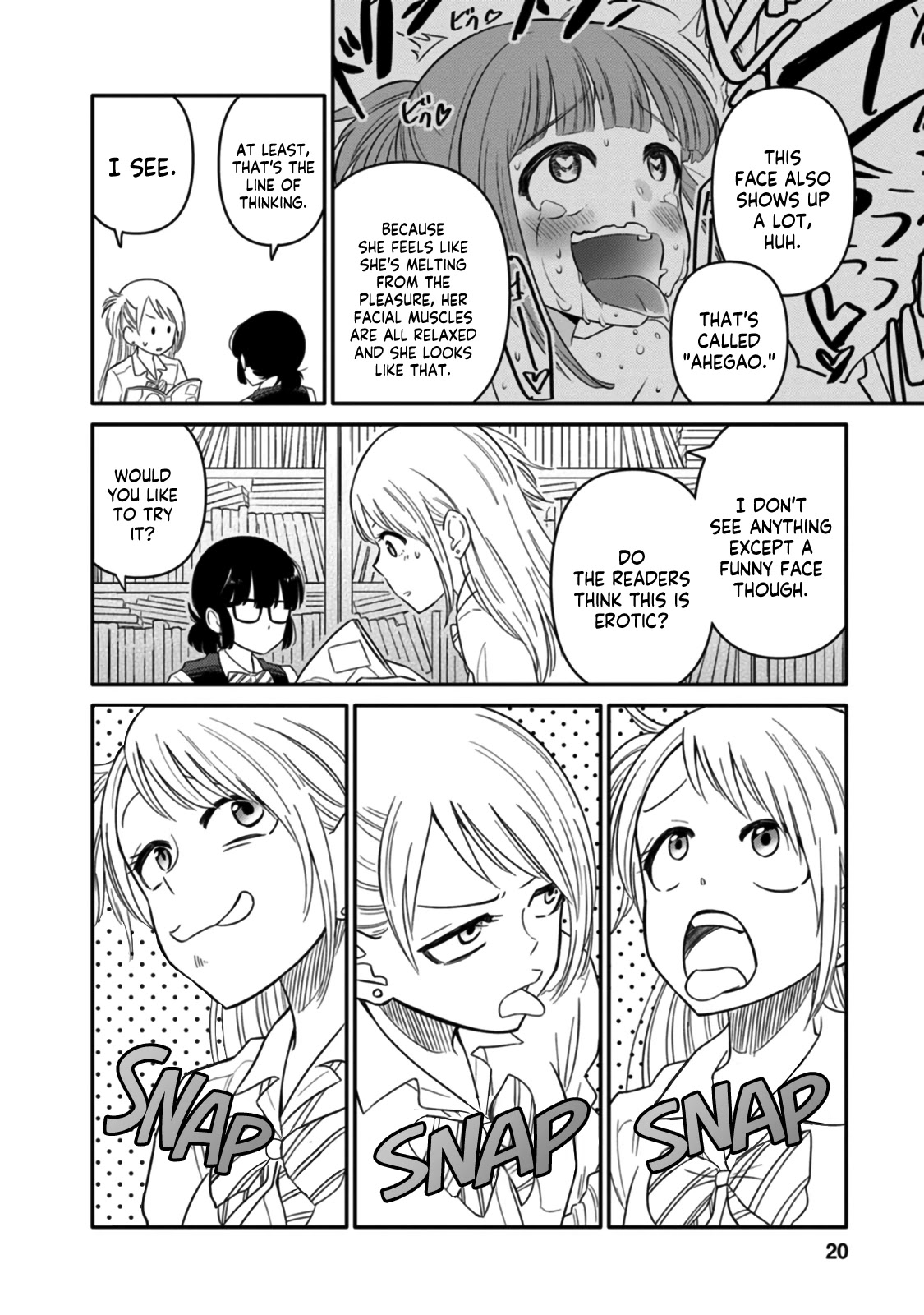Joshi-man Chapter 6 page 18 - Chapter 6: A High School Girl Studies Eromanga