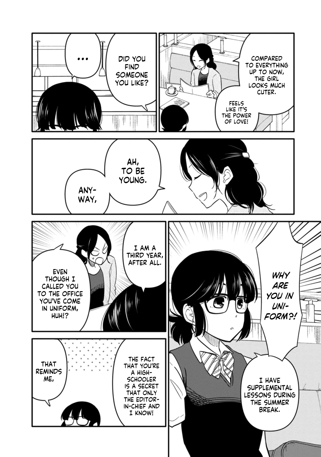 Joshi-man Chapter 6 page 2 - Chapter 6: A High School Girl Studies Eromanga