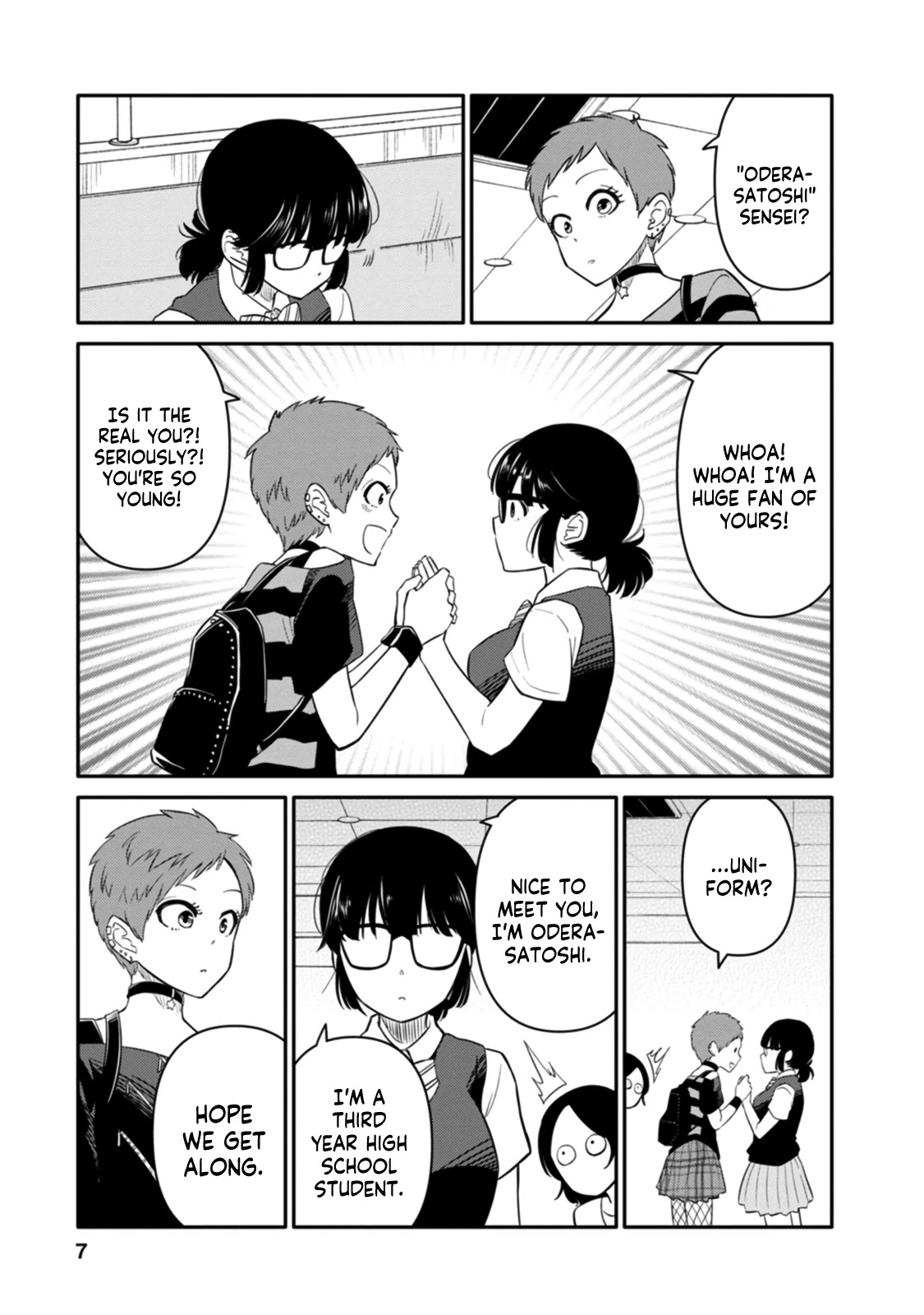Joshi-man Chapter 6 page 5 - Chapter 6: A High School Girl Studies Eromanga
