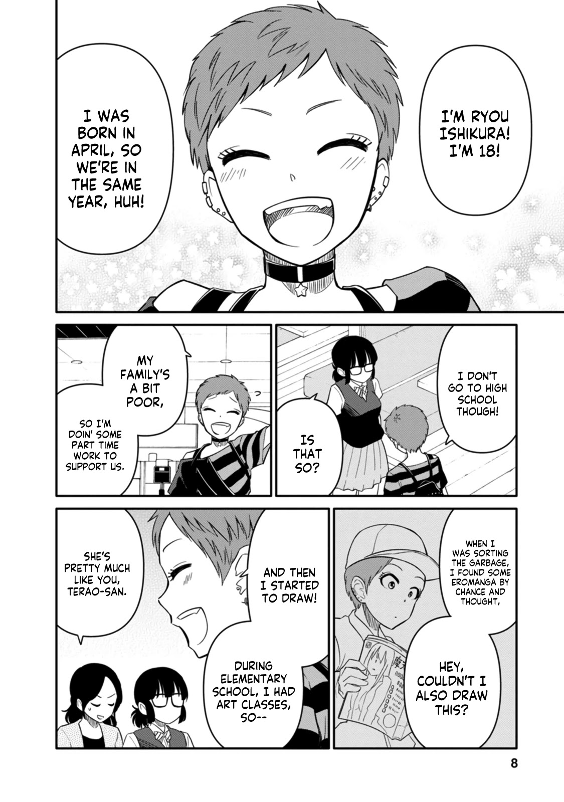 Joshi-man Chapter 6 page 6 - Chapter 6: A High School Girl Studies Eromanga
