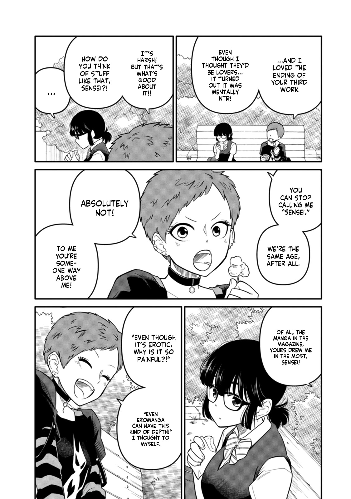 Joshi-man Chapter 8 page 16 - Chapter 8: A HighSchool Girl Sinks to Eromanga