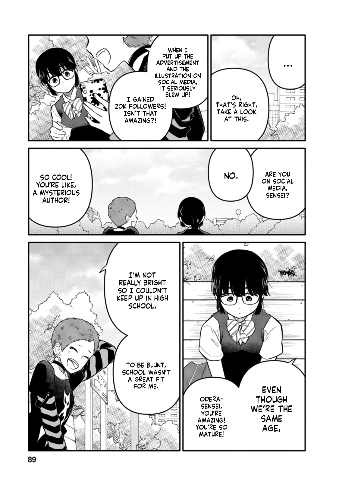 Joshi-man Chapter 8 page 17 - Chapter 8: A HighSchool Girl Sinks to Eromanga