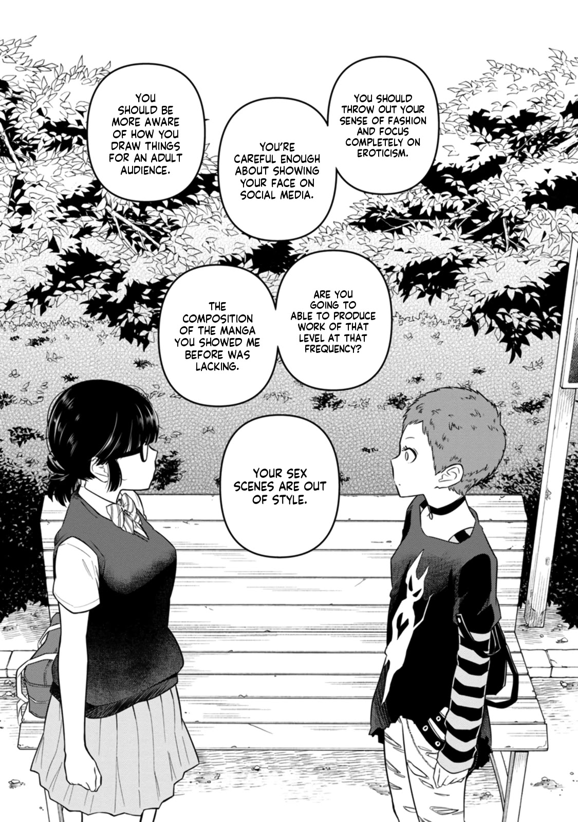 Joshi-man Chapter 8 page 21 - Chapter 8: A HighSchool Girl Sinks to Eromanga