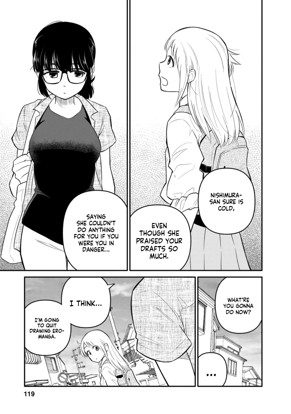 Joshi-man Chapter 9 page 13 - Chapter 9: A Highschool Girl Gives Up On Eromanga