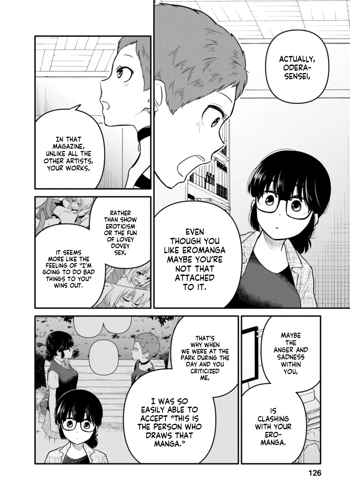 Joshi-man Chapter 9 page 20 - Chapter 9: A Highschool Girl Gives Up On Eromanga