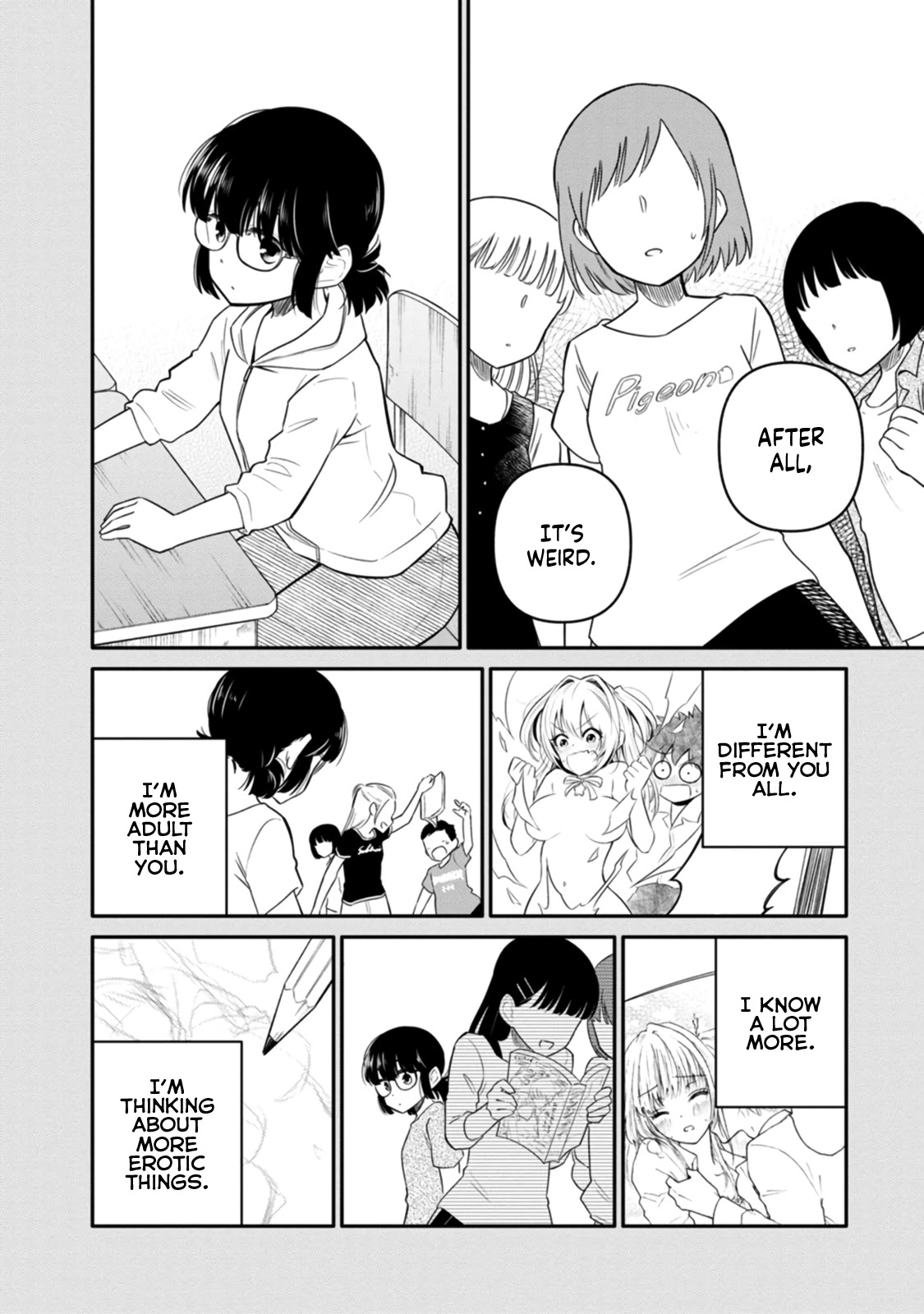 Joshi-man Chapter 9 page 24 - Chapter 9: A Highschool Girl Gives Up On Eromanga