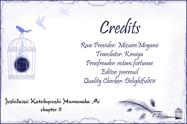 Joshidaisei Kateikyoushi Hamanaka Ai Chapter 11.2 page 1 - Chapter 11 v2 : Cl...Class Rep?