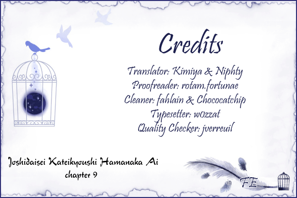 Joshidaisei Kateikyoushi Hamanaka Ai Chapter 9.2 page 1 - Chapter 9 v2 : P?