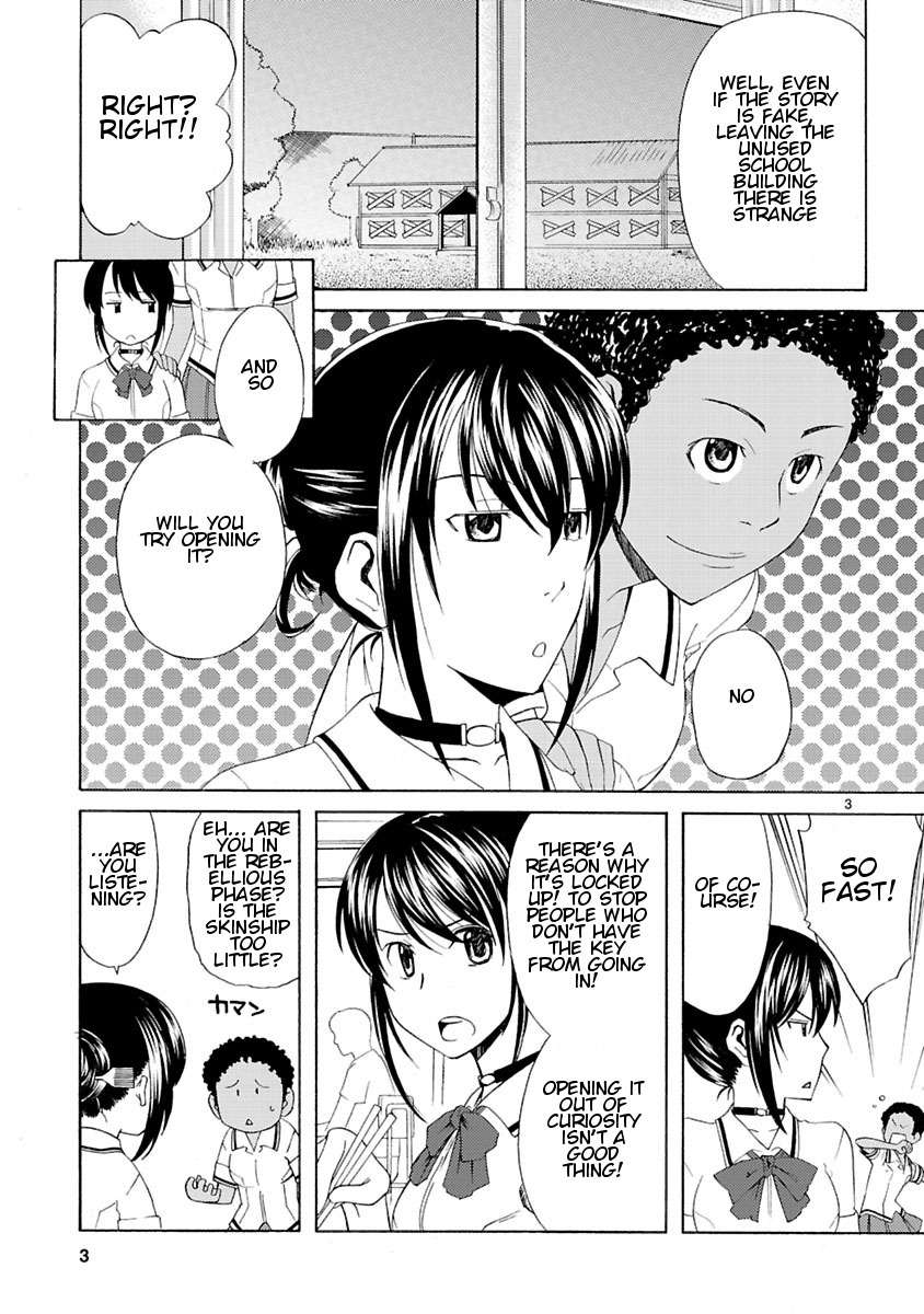 Joshikousei Kagishi Saki Chapter 5 page 5 - Chapter 5: The Old School Building That Should Not Be Opened