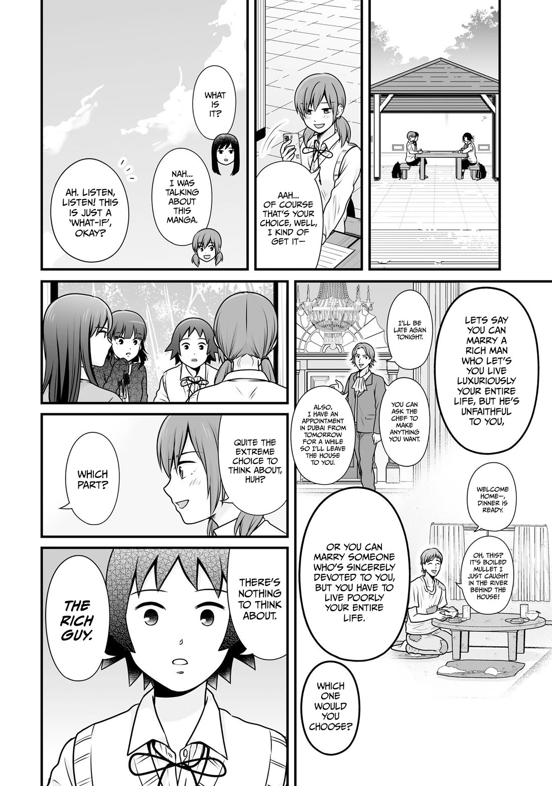 Joshikousei no Muda Zukai Chapter 104 page 4 - Chapter 104: Two Choices