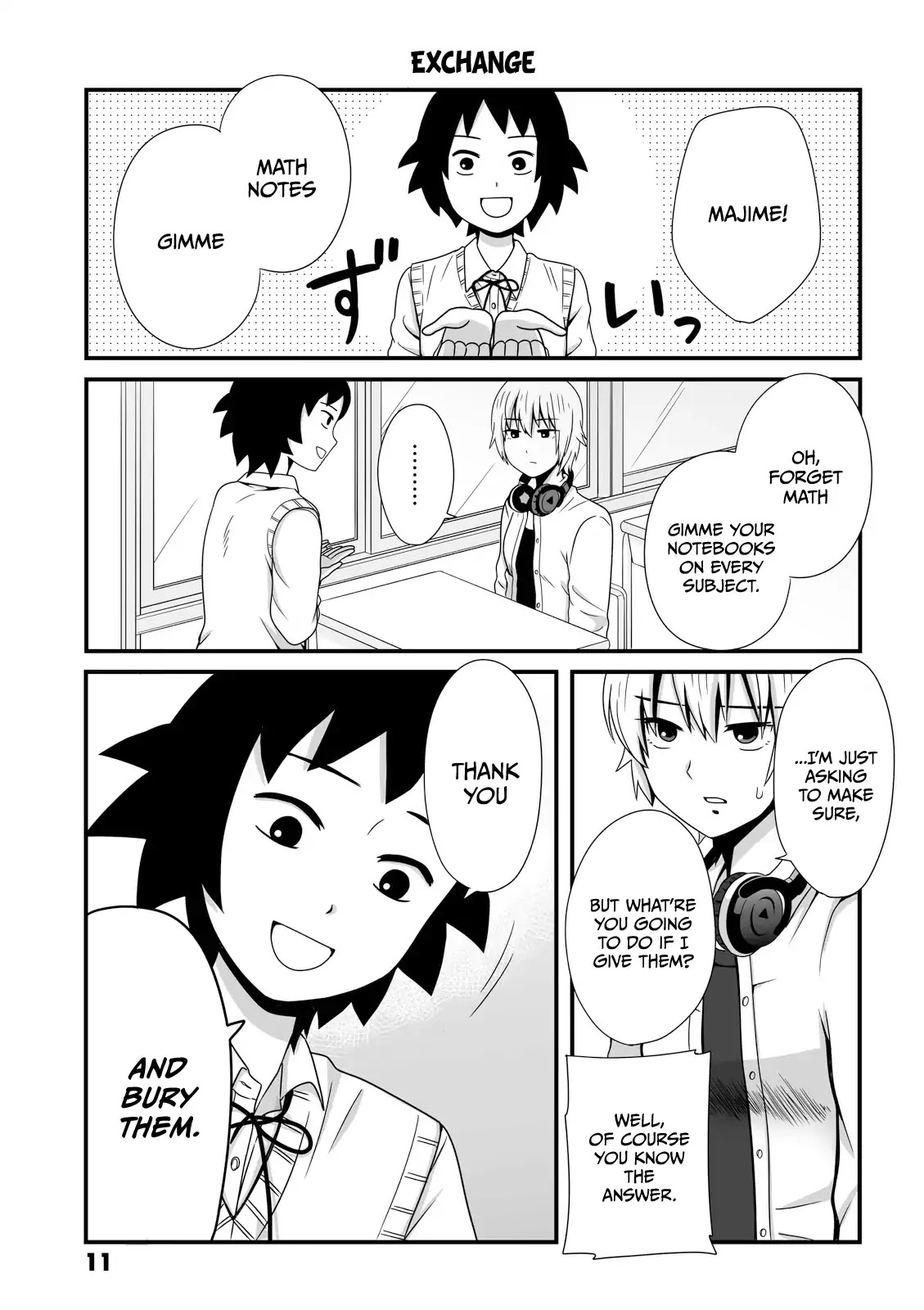Joshikousei no Muda Zukai Chapter 18 page 1 - Chapter 18: Exchange