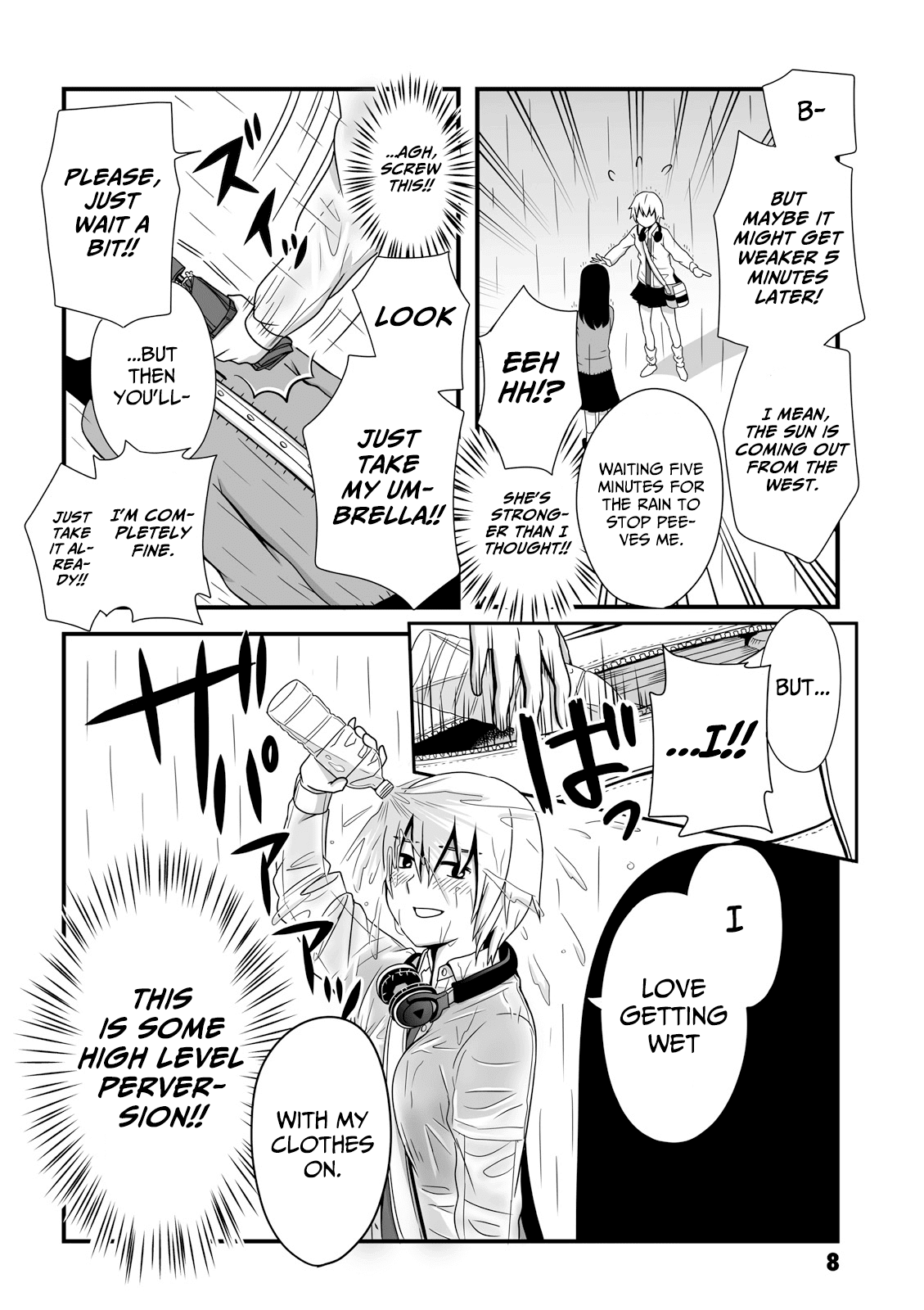 Joshikousei no Muda Zukai Chapter 32 page 6 - Chapter 32: Evening rain