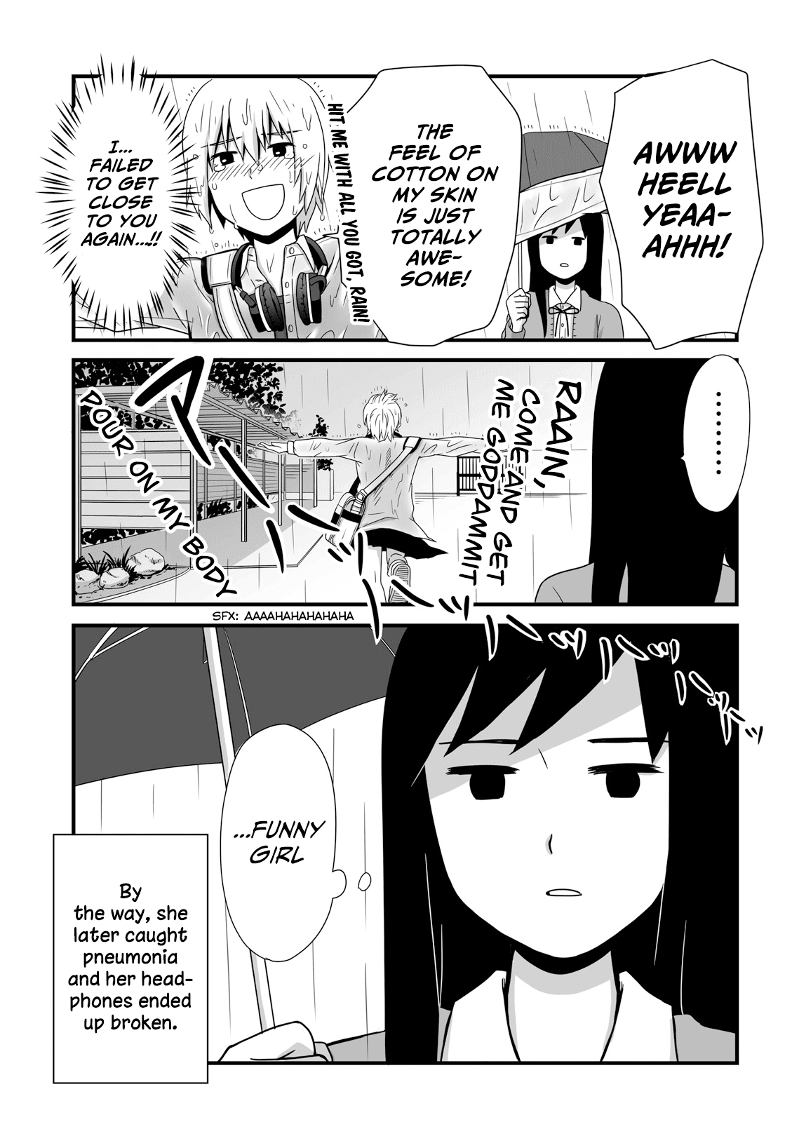 Joshikousei no Muda Zukai Chapter 32 page 7 - Chapter 32: Evening rain