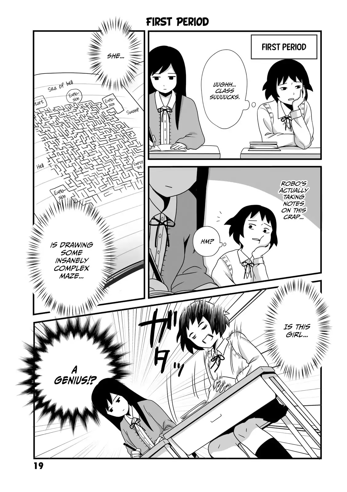Joshikousei no Muda Zukai Chapter 4 page 1 - Chapter 4: First period
